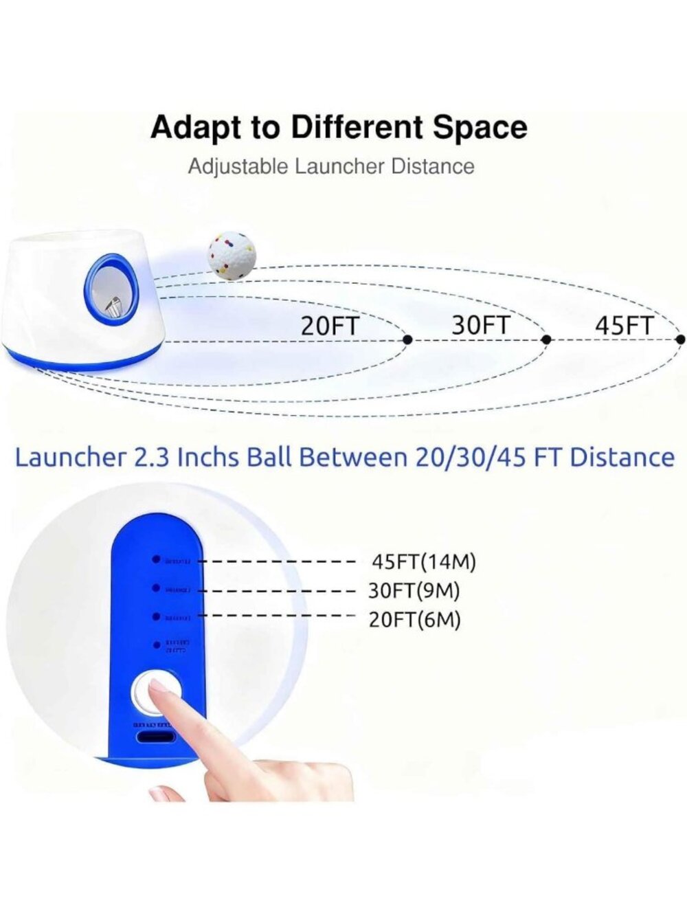 Automatic Dog Ball Launcher with 6 ETPU Balls - Perfect for Small & Medium Dogs - Picture 4 of 7